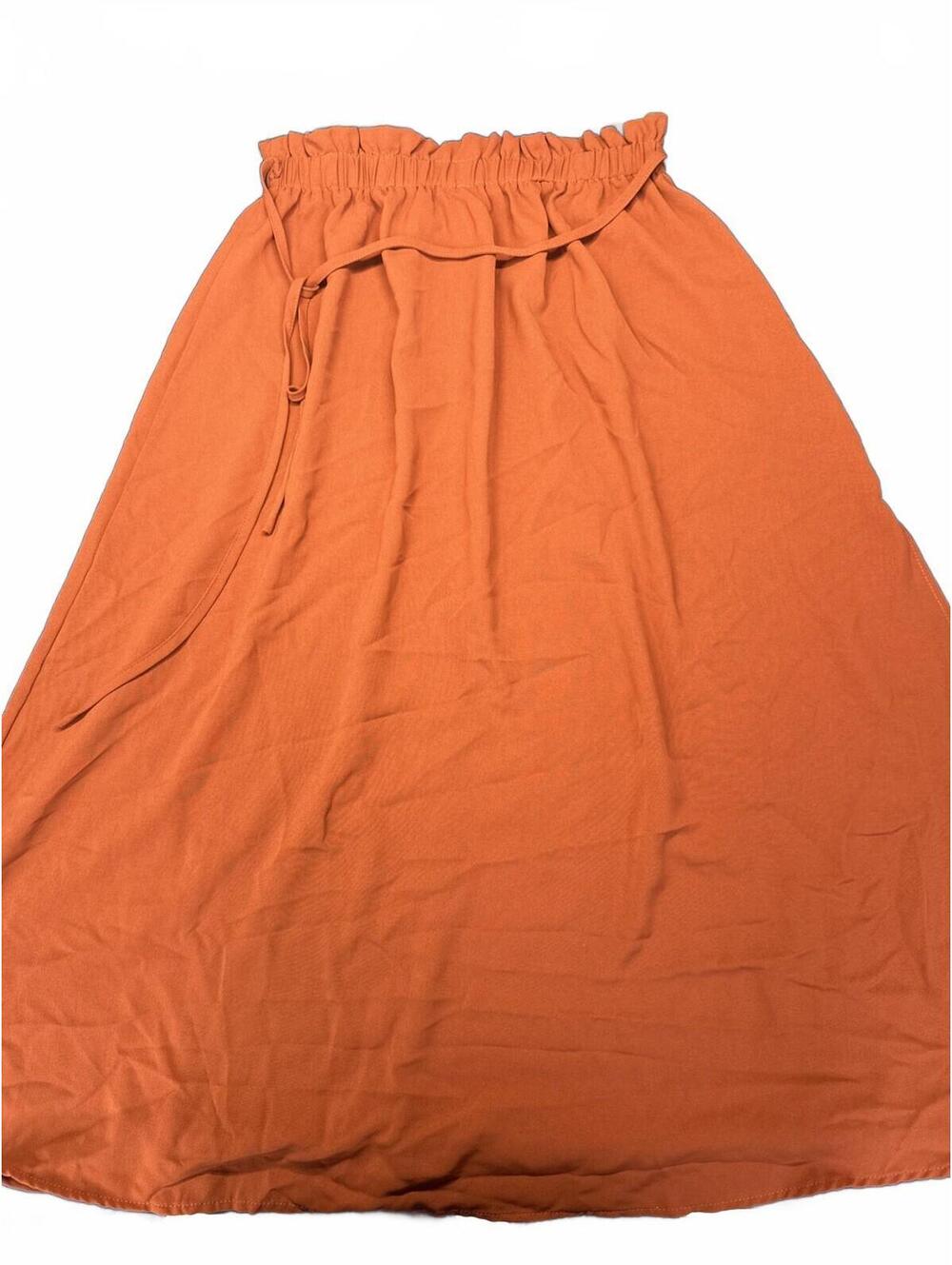 Shien Burnt Orange Long Dress M